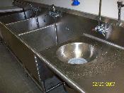 stainless steel kitchen unit